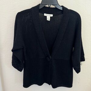 White House Black Market Black Cardigan Size Medium in good condition